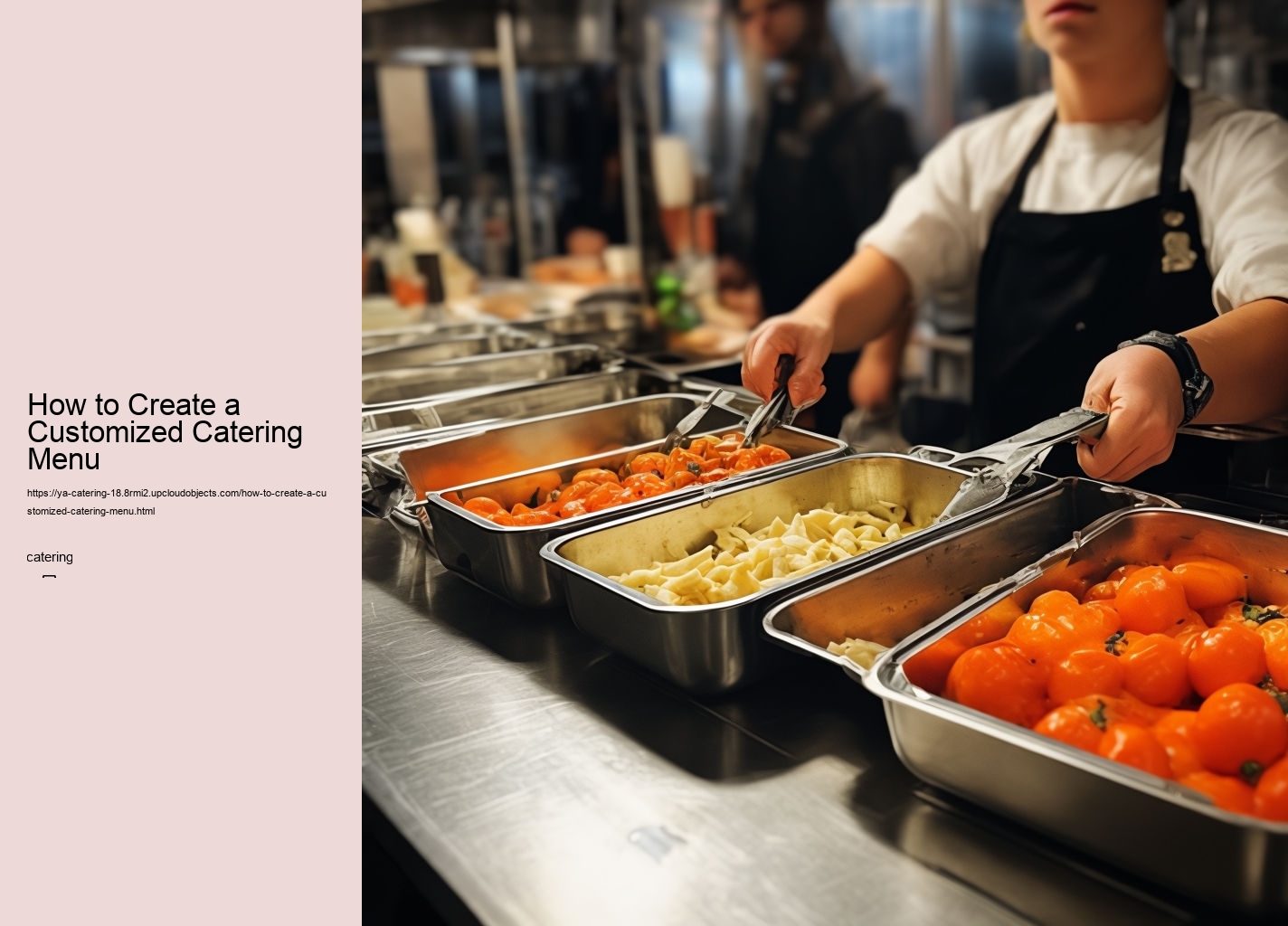 How to Create a Customized Catering Menu